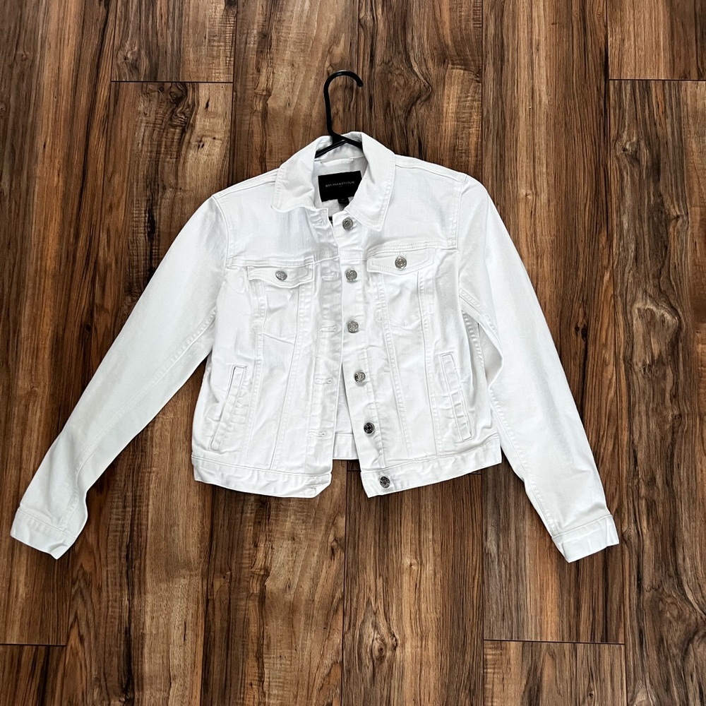 Banana Republic Jean Jacket, XS, white